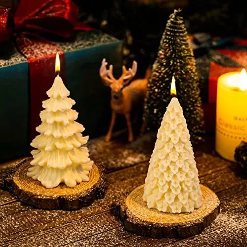  Molde de vela 3D para árbol de Navidad, moldes de