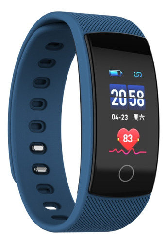 Pulsera Inteligente Azul Qs80 Plus Con Pantalla A Color Tft