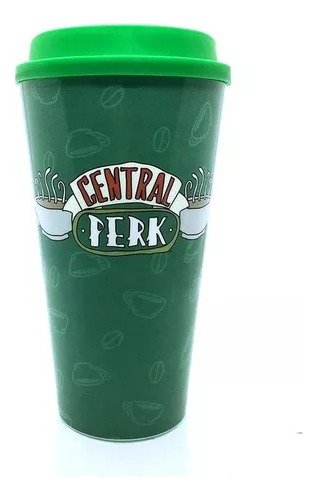 Vaso De Plástico Central Perk Serie Friends C/tapa Lic Ofic