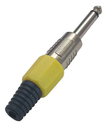 10 Unidades Ficha Mono Plug 6,5 Macho Tipo Neutrik Amarillo