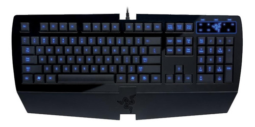 Teclado gamer Razer QWERTY inglês US cor preto