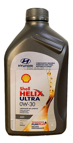Shell Helix Ultra 0w 30 100% Sintético Oleo Hyundai Original