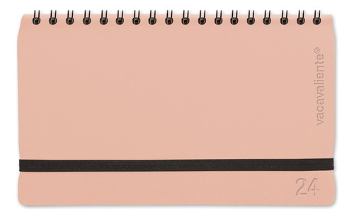 Agenda 2024 Semanal Pocket Vacavaliente Cuero Reciclado Color de la portada Pink sand