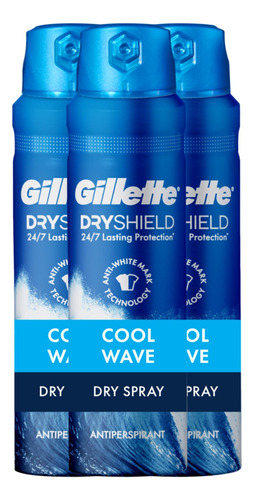 Desodorante Antitranspirante Gillette Dry Spray Cool Wave 12