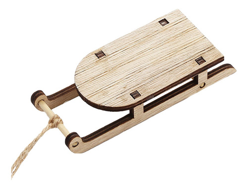 4 Mini Trineo De Madera, Adorno De Escritorio, Bricolaje,