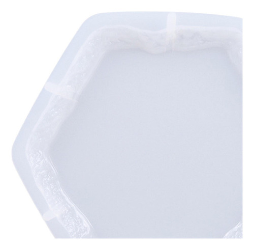 4 Moldes De Silicona Para Fundición De Resina De Hexágono