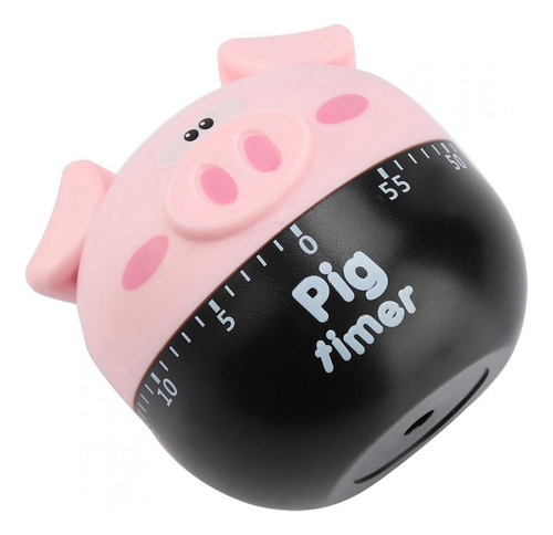 Cute Cartoon Pig Kitchen Mechanical Timer