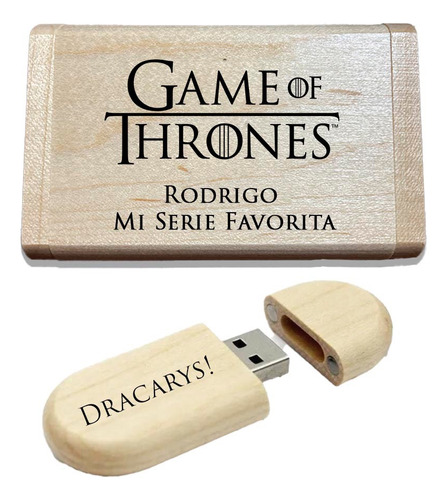 Game Of Thrones Memoria Personalizada Con 2 Temporadas