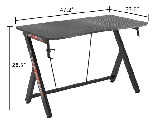 Mesa Gamer Escritorio Para Computador 120×60×74cm