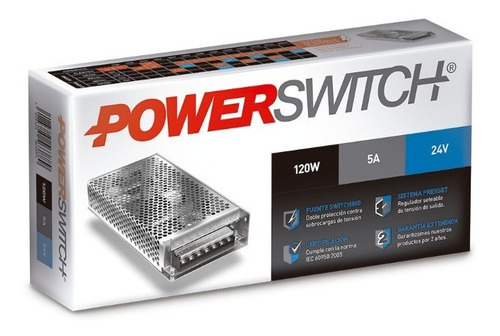 Imagen 2 de 10 de Fuente Switching Metalica 24v 5a