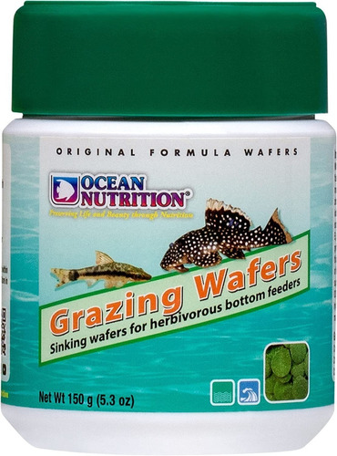 Ocean Nutrition Grazing Wafers 150g Peces Plecos Fondo