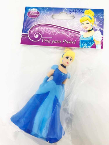 Vela Velita Cenicienta Princesa Azul Cera Figura Gm