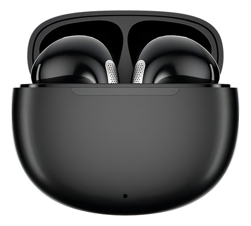 Auriculares Qcy T20 Bluetooth 5.3 con cancelación Enc y modo juego, color negro