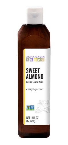 Aceite De Almendras Aura Cacia, 4onzas, 16 Onza, Almendra Du