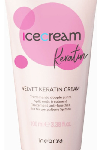 Inebrya Keratin Velvet Cream 100ml Tratamiento Capilar