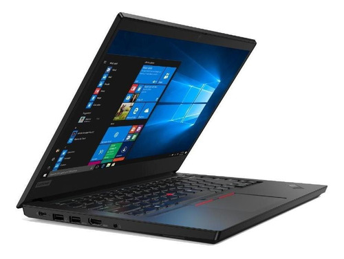 Notebook Thinkpad E14 Ryzen 5 8gb 256gb Ssd Windows 10 Pro Cor Black