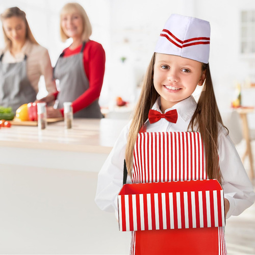 Satinior Kit De Disfraz De Camarero Para Niños De 4 Piezas D
