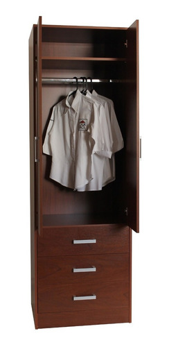 Closet Armario 2 Puertas 3 Gavetas