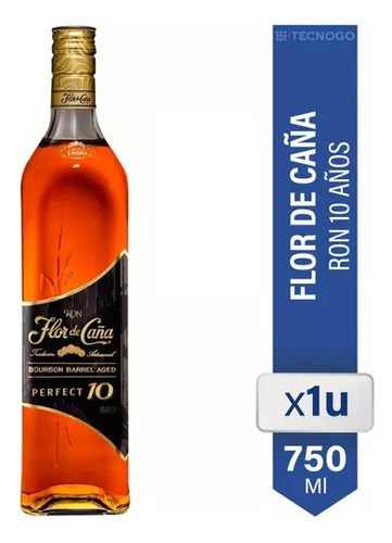 Flor De Caña Bourbon Barrel Aged Perfect 10 Años 1000ml Ron