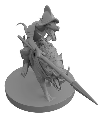 Miniaturas Dnd: Kobold Paladin On Boar Mount