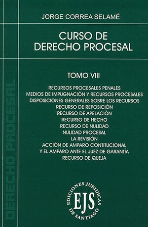 Libro Curso De Derecho Procesal - Tomo Viii