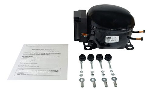 Compressor Geladeira 12v 1/3hp 65gr Refrigerador Até 400l