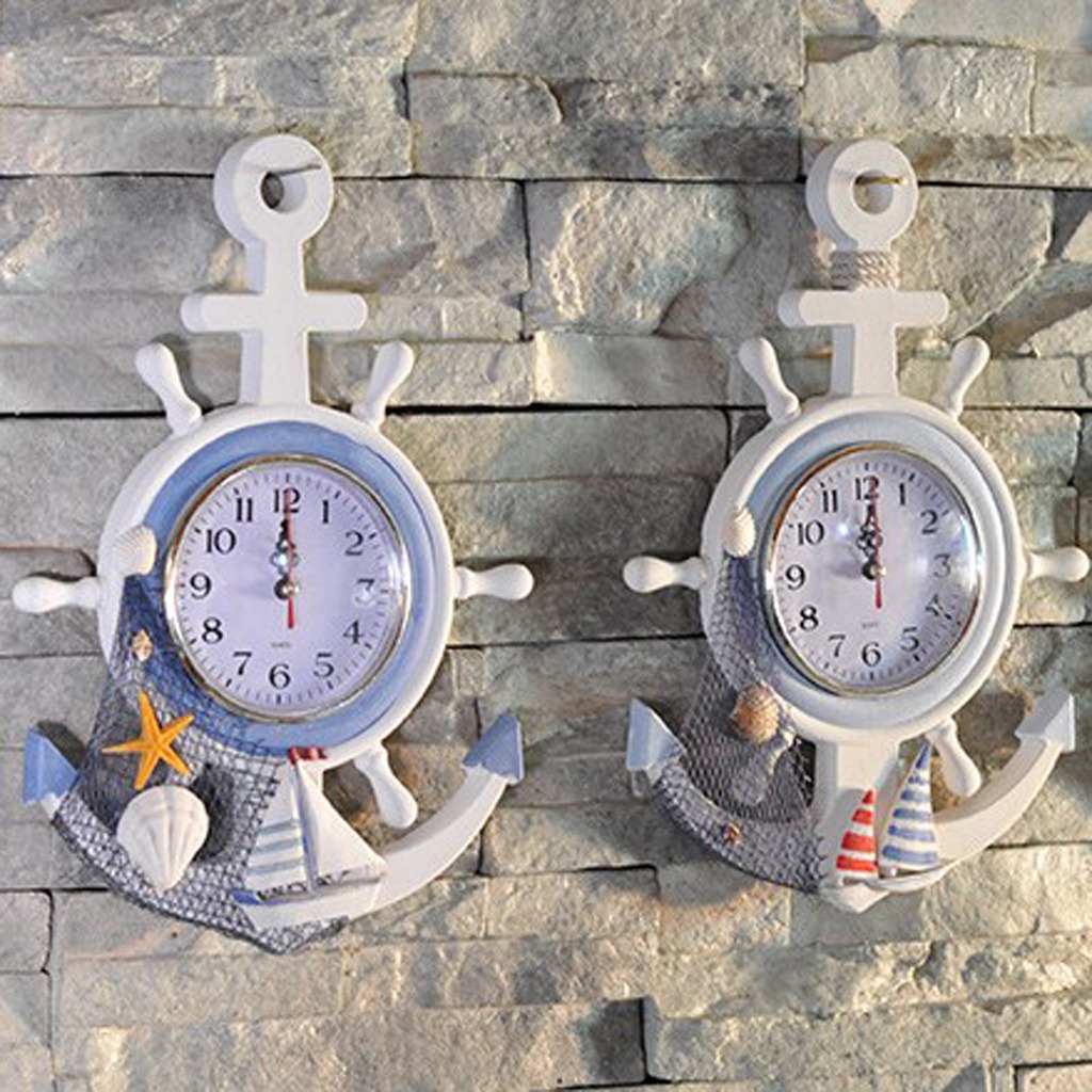 Reloj De Anclaje De Temática De Playa De Mar Mi | Mercado Libre