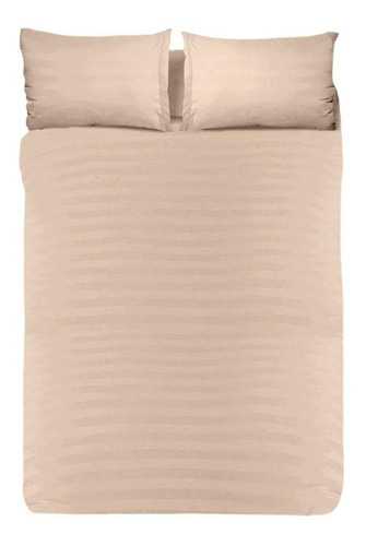 Juego De Sabanas Individual Soft Color Beige Ultra Suaves