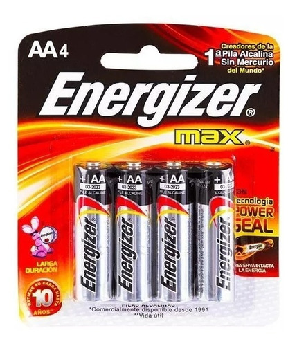 Energizer Pila Aa Alcalinas Packs X 4 Local Zona Recoleta