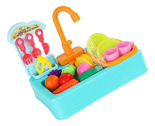 1 Conjunto De Máquina De Lavar Louça Elétrica De Brinquedo