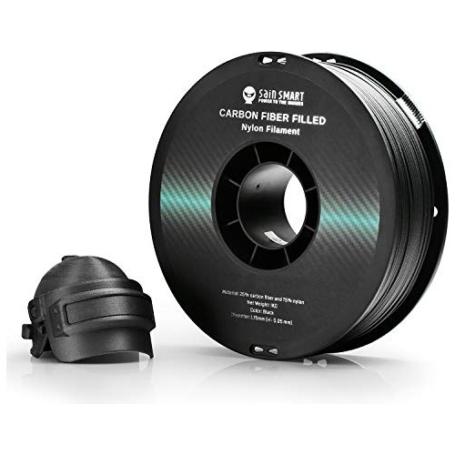 Sainsmart 1.75 Mm Negro Epa-cf Filamento De Nailon Relleno D