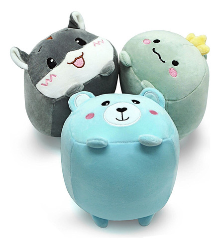 Onsoyours Juego De Juguetes De Peluche, 3 Piezas De Animales