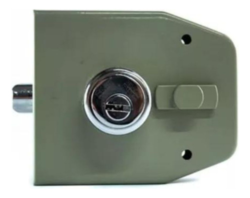 Cerradura Chapa Sobreponer Tover S100pr Pintada Revertida Color Gris