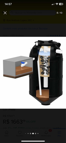 Fossa Séptica Biodigestor 750l Tecnipar