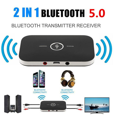 Imagem 1 de 10 de B6 Bluetooth 5.0 Receptor De Áudio Transmissor 2 Em 1