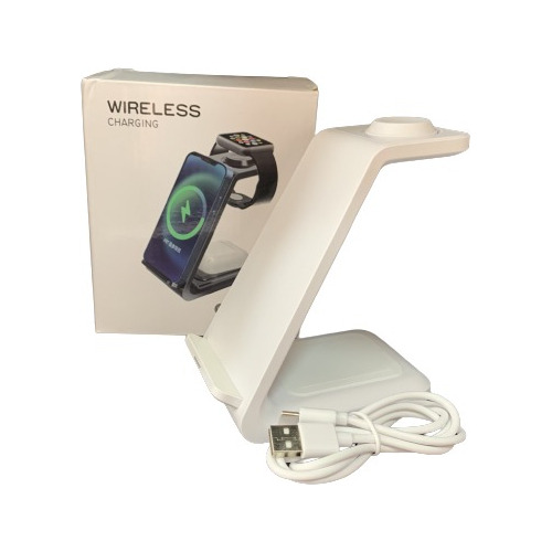Cargador Wireless (inalámbrico) - Audífonos, Celular Y Reloj