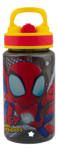 Botella Plástico Agua Personajes Animados & Disney 450ml Color Spidey