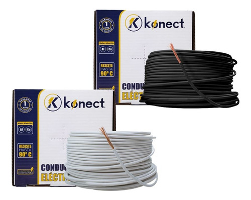 Kit 2 Cable Eléctrico Cca Calibre 12 100 Metros