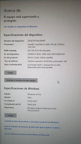 Dell Optiplex 7070 Core I 5 9th Ssd M2 256gb Hdd1tb Ram16gb (Reacondicionado)