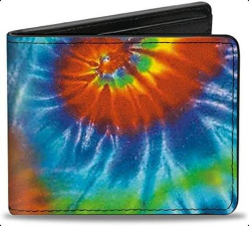 Cartera Plegable Pu Con Hebilla - Bd Tie Dye13