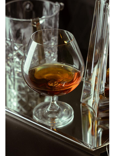 6 Taças De Cognac Wolff Gastro Colibri De Cristal 690ml