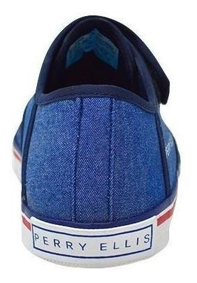 Zapato Perry Ellis - 5558 - Azul Mezclilla