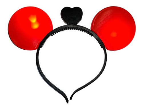 40 Orejas Raton Mickey Luz Led Luminosa Fiesta Niño Boda Color