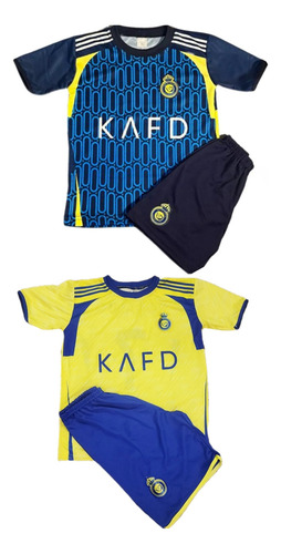 Kit 2 Conjuntos Infantil De Time Al-nassr Novo Conjuntos Infantil All Nassr 08