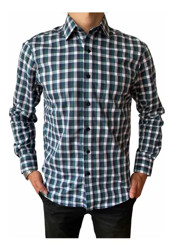 Camisa Cuadros Hombre Slim Fit - Roma