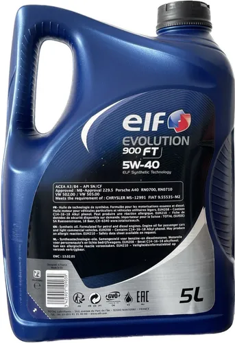 Elf Evolution 900 Ft 5w40 - 5 Litros + 1 Litro