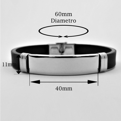 Imagen 2 de 4 de Pulsera Spotify Acero Grabado Alerta Médica 1115