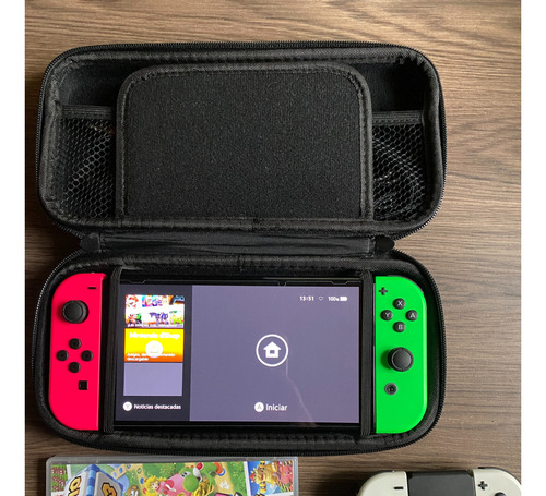 Nintendo Switch Oled 64gb +2controles+mario Party Superstars