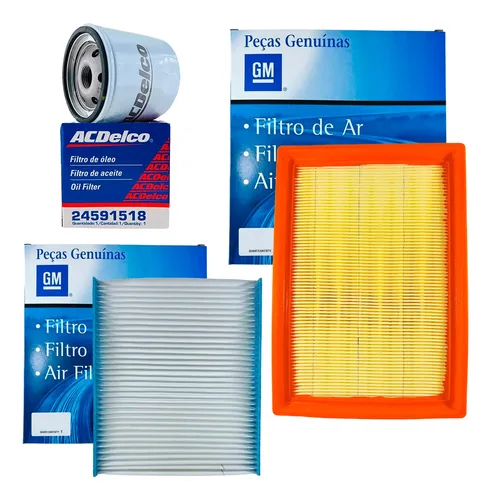 Kit Filtro Aceite Aire Habitaculo Gm Onix 1.4 Joy 2021 2022
