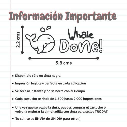 Imagen 3 de 4 de Sello Escolar Para Maestras Y Educadoras 5.8 X 2.2 Cm Trodat